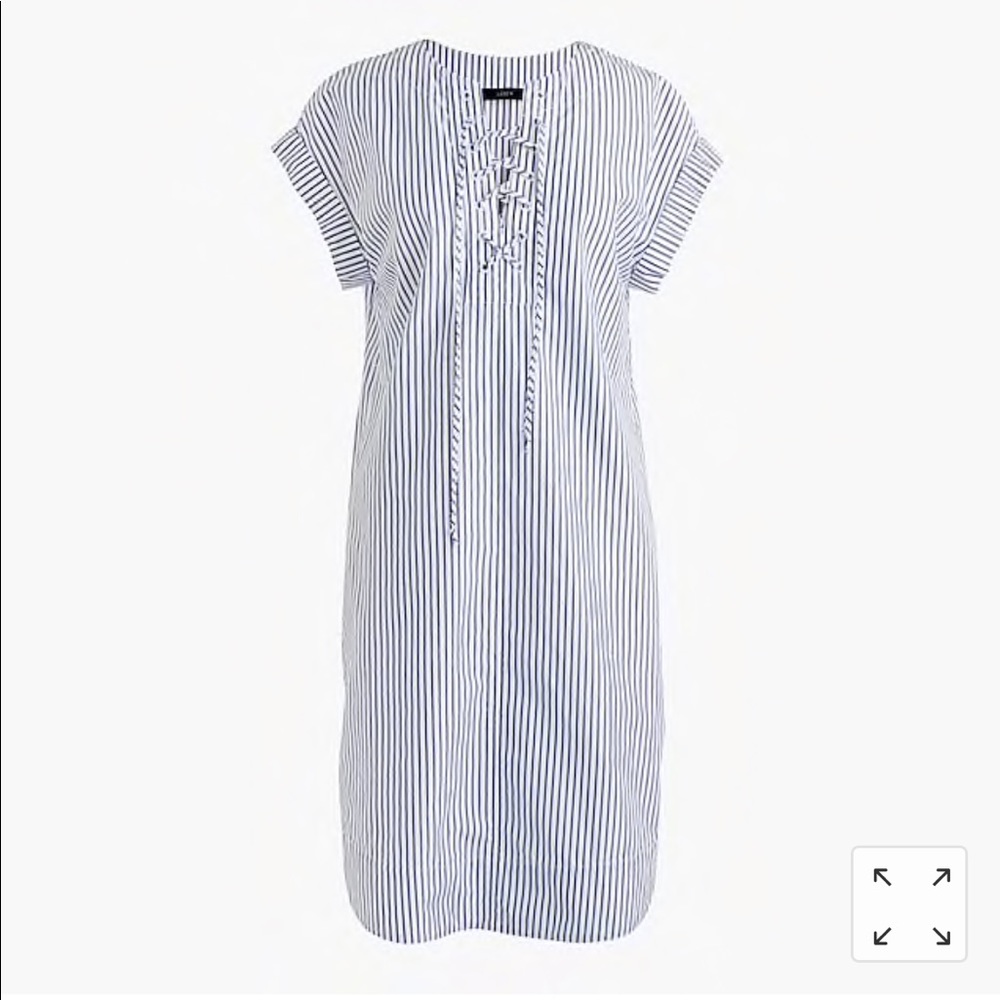 J Crew Lace Up Shirt Dress